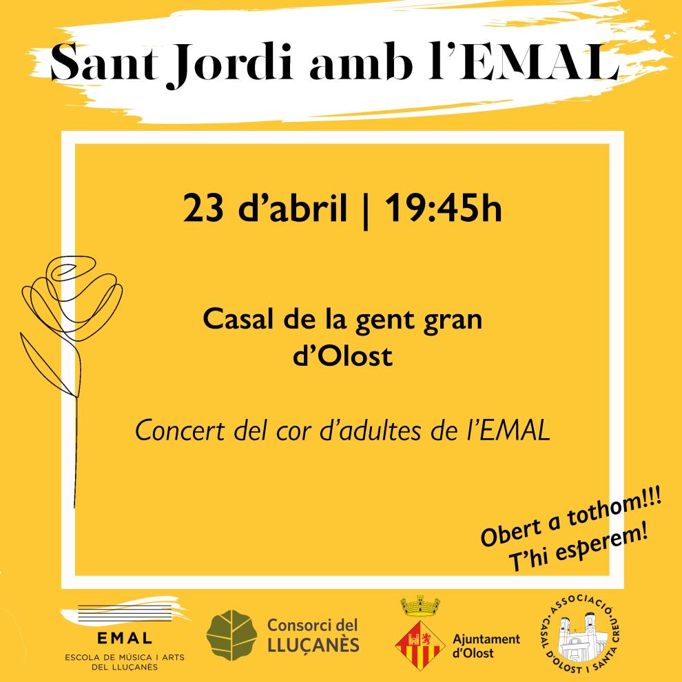 Concert del cor d'adultes de l'EMAL per Sant Jordi